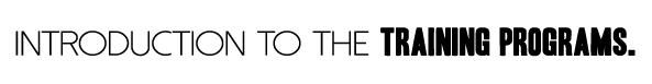Training Program